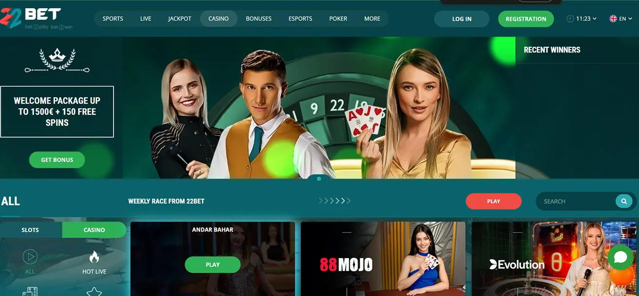 22Bet Online-Buchmacher 22Bet Online-Buchmacher